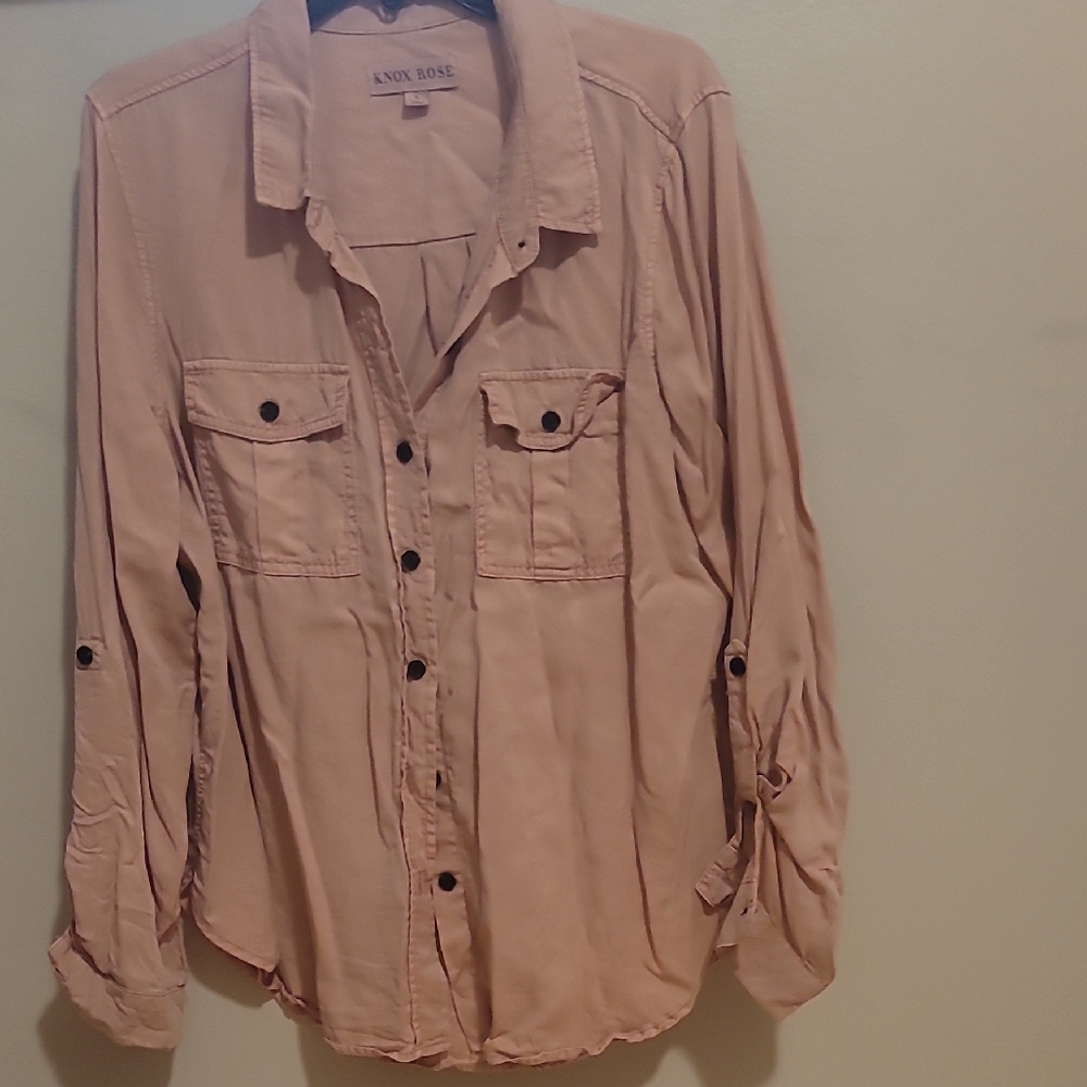 Knox Rose Blush Button-Up Shirt